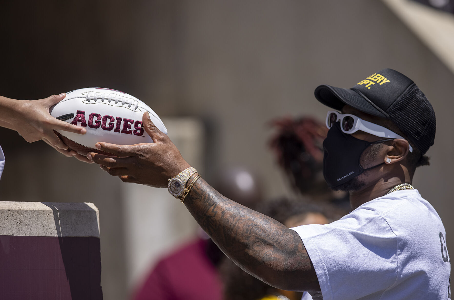 Maroon & White
